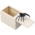 thumbnail image 1 of Wooden Prank Spider Scare Box Joke Funny Surprise Gag Toy, 1 of 7