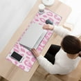 thumbnail image 3 of Long Mouse Pads for Desk,Pink and Pink Of Leopard Print Desk Mats on Top Of Desks, Desk Mouse Pad Extra Large with 3mm Non-Slip Base and Stitched Edge for Gaming,Office,Work,Home 31.5"x11.8", 3 of 6