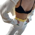 thumbnail image 4 of Douhoow Women Knit Arm Warmers Long Sleeve Knitted Cropped Sweater Shrugs, 4 of 9