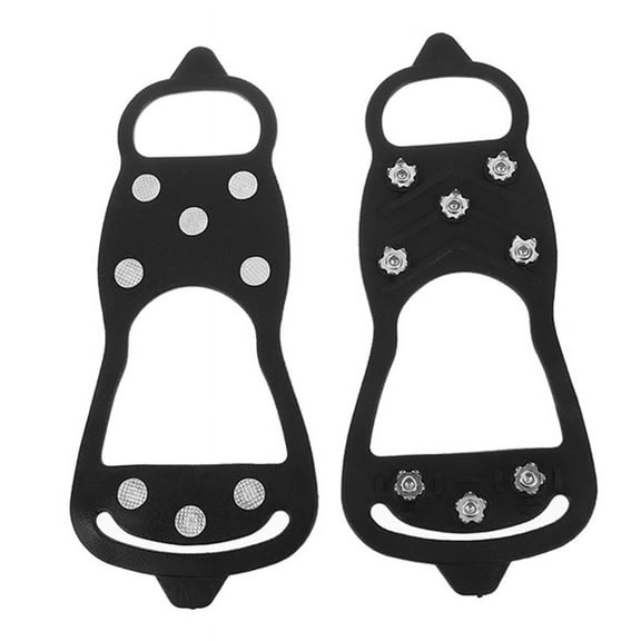 8 Teeth Ice Gripper Spike for Shoes Winter Outdoor Anti-Slip Hiking Mountain Climbing Ice 2Xk6555