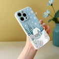 thumbnail image 7 of SKLYDDI Multicolor Snowy Forest for iPhone 13 Pro Case - Red Berries, Snowflakes, Light Blue House, TPU Flexible, Aesthetic Cute, 7 of 7