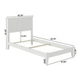 thumbnail image 4 of Madison Twin XL Bed in White, 4 of 5