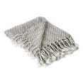 thumbnail image 2 of Gray & White Textured Acrylic Throw, 2 of 3