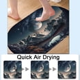 thumbnail image 5 of Beautiful mountain scenery with moon and stars Super Absorbent Quick-Drying Bathroom Mat Rug, Rubber Non-Slip Bottoms, Easy to Clean,Ultra Thin Bathroom Rugs Fit Under Door and Bathtub(20×31Inch), 5 of 6