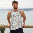 thumbnail image 6 of Fuzoiu Cute Rabbit Hold Carrot Print Men's Workout Tank Tops,Sleeveless Gym Shirt Quick Dry,Fitness Bodybuilding T-Shirt,Muscle Athletic Workout Tee-3X-Large, 6 of 7