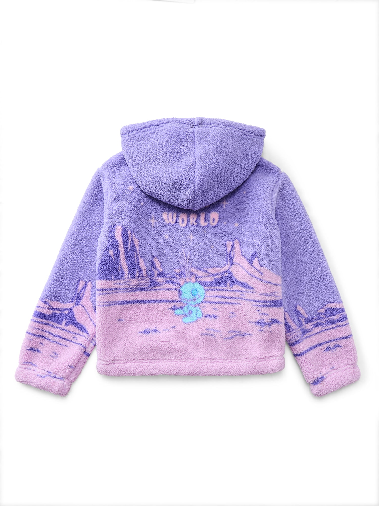 Stitch Girl's Plush Sherpa Jacket, Sizes 4-12