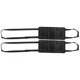 thumbnail image 3 of Juego de 2 soportes para cañas de pescar, para coche, con correa de gancho y bucle, ajustable, color negro, 3 of 14
