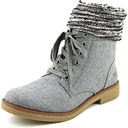 - Rocket Dog Temecula Women Round Toe Canvas Gray Mid Calf Boot