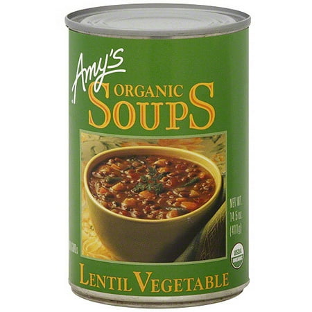 Amy's Organic Lentil Vegetable Soup, 14.5 oz (Pack of