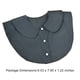 thumbnail image 5 of Cuello falso desmontable Alt Ropa Dickey suéter blusa media camisas para trajes de negocios ropa accesorios de ropa Black 2 Pack Inevent AP008266-06B, 5 of 5