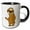 Black/White, variant on 3drose, Funny Cute Funky Hip Sloth Cartoon, 15oz Mug