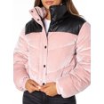 thumbnail image 4 of Celebrity Pink Velvet Crop Puffer Jacket, Women's, 4 of 5