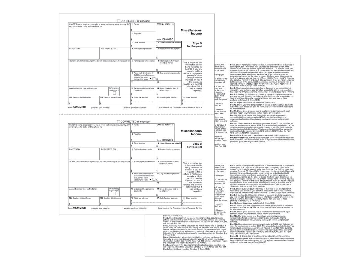 Tops 1099 Nec Copy B Tax Forms 25 Pack Lnecrec25 S Walmart Com Walmart Com Tops 1099 Nec Copy B Tax Forms 25 Pack Lnecrec25 S Walmart Com Walmart Com