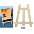 thumbnail image 3 of 10Pieces Wood Desk Tabletop Easel Wood Drawing Picture Stand Display Painitng Tripod Frame Holder 18x30CM, 3 of 8
