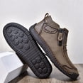 thumbnail image 5 of IEMIEMIEM Mens Boots High Top Loafers Shoes Chelsea Leather Casual Dress Men's 2026 New Boot Man Shoe Formal Oxford for Fathers Day Gifts Khaki 11 Wide, 5 of 9