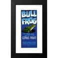 thumbnail image 2 of Anonymous 10x18 Black Modern Framed Museum Art Print Titled - Bull Frog Brand Florida Citrus Fruit Label (1930-1950), 2 of 5