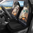 thumbnail image 2 of XYZCANDO Funny Capybara Print Front Car Seat Covers - Breathable Waterproof Protective 2 Piece Set For Daily Auto Use, 2 of 10