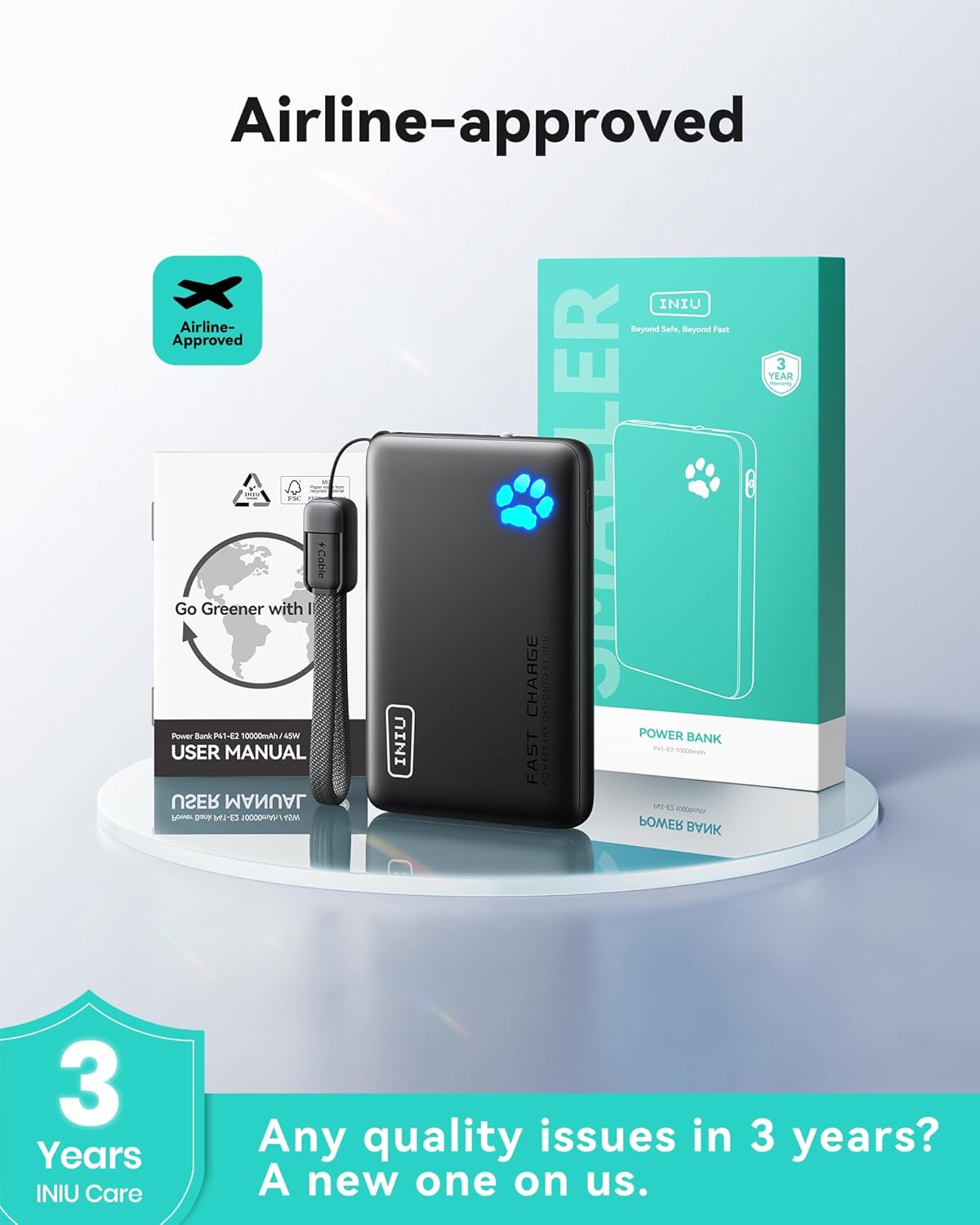 INIU 45W Fast Charging Portable Charger photo 4
