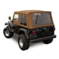 thumbnail image 2 of Sierra Offroad Soft Top for 1997 to 2006 Jeep Wrangler TJ - Spice, Denim Vinyl - 2 Door Jeep Soft Top with Rear Plastic Tinted Windows - Factory Precision Fit Replacement - with Upper Door Skins, 2 of 7