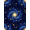 Blue Gold, Pattern 1, variant on ODIKA 8'x10' Washable Area Rug Non-Shedding, Easy Care, Starry Vortex Meteorite Astrology Uranus Themed Galaxy Nebula Refined Structured for King Size Bedroom Under Bed, Master Suite