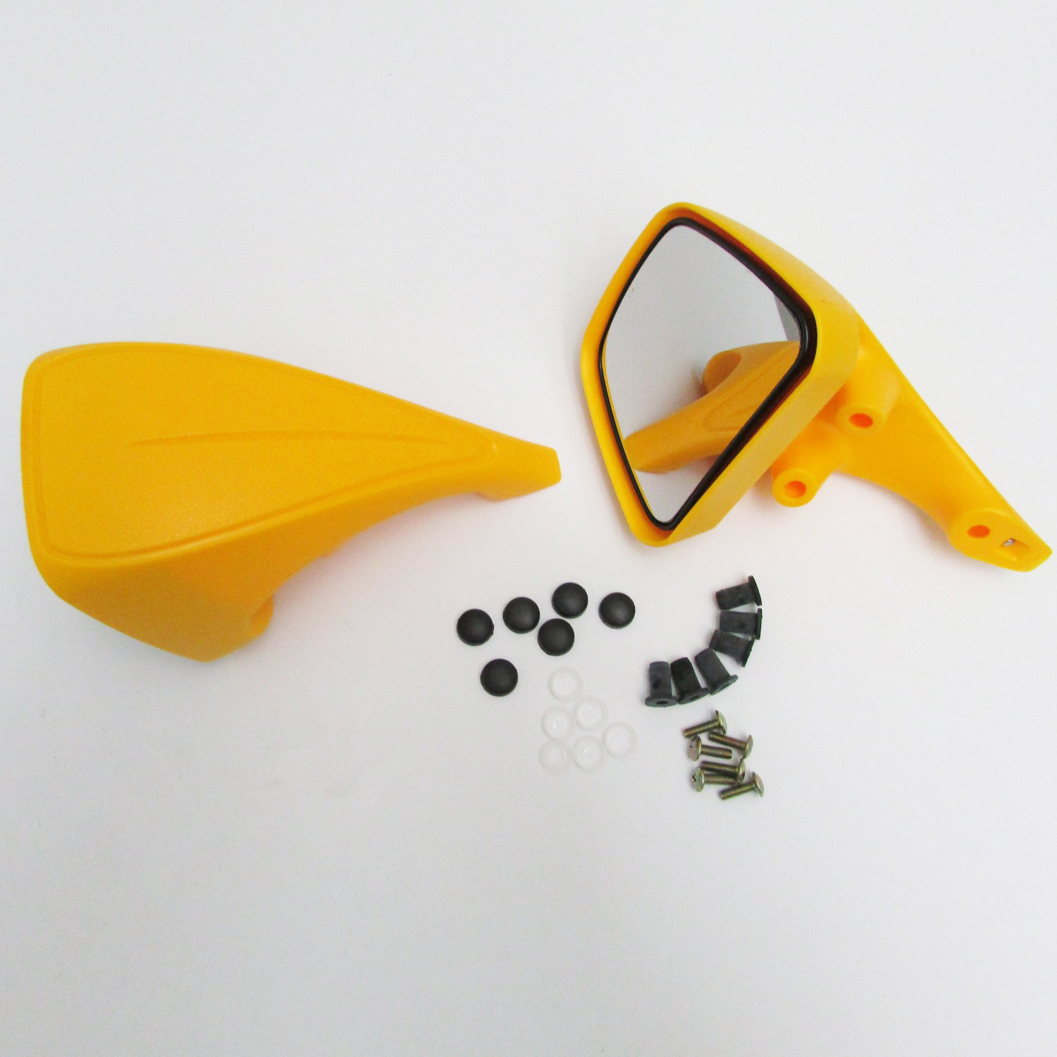 Arctic Cat New OEM Windshield Rear View Mirror Kit Pair YELLOW 2639198