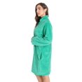 thumbnail image 2 of Just Love Plush Zipper Lounger Short Robe (Green, X-Large), 2 of 3
