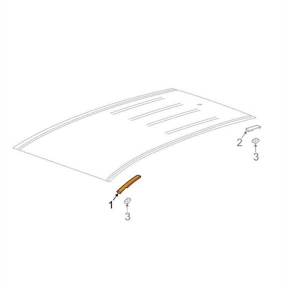 Yassdwbn Front Roof Panel Joint Finish Trim-Drip Molding Kit LH&RH For Buick Encore Chevy