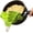 Green, variant on Pasta Strainer Clip-On for Pots and Pans – Heat Resistant Colander for Vegetables and Noodles – Space-Saving Design – BPA-Free, Dishwasher Safe, Universal Fit (Green)