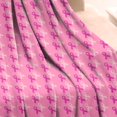 thumbnail image 3 of Pink Breast Cancer Blanket,Comfortable Soft Flannel Throw Blanket,All Season,Warm Lightweight Blankets for Sofa Bed Couch Living Room Chair,50"x60", 3 of 4