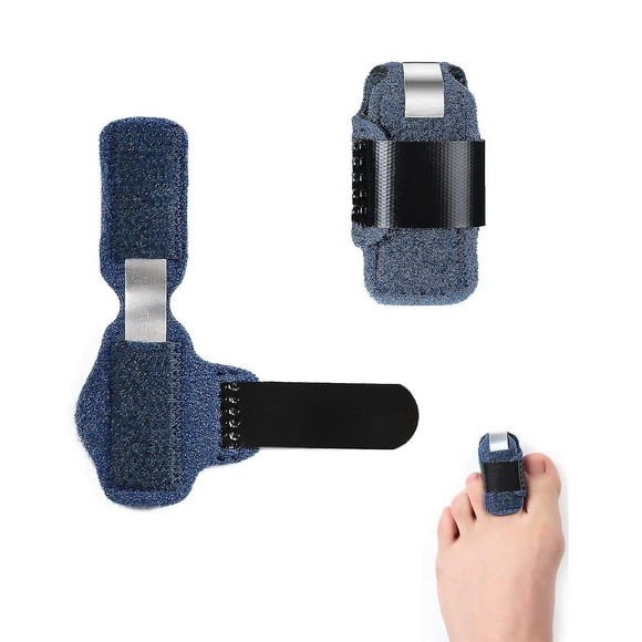 1 Pair Toe Splint Broken Toe Brace, Toe Straightener For Hammer Toe, Curled Toe, Broken Toe Support Toe Wraps