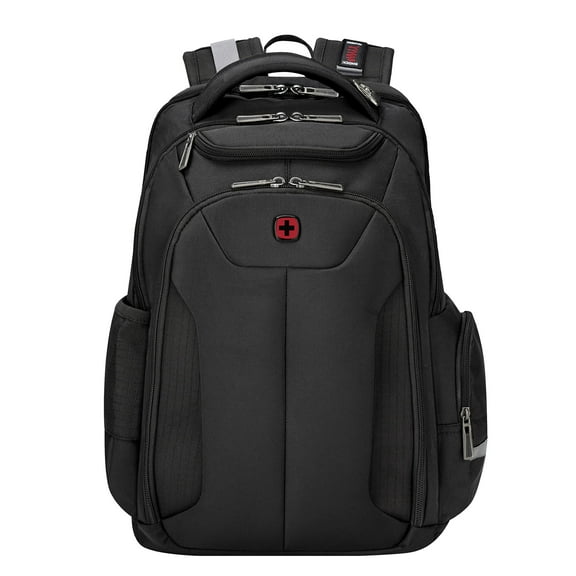 WENGER 17.5" ScanSmart Laptop Backpack, 30 Litres, Black, Swiss Designed-blend of style function, 612014