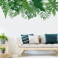thumbnail image 4 of Un conjunto de pegatinas de pared de plantas de hojas verdes, pegatina de pared para, 4 of 5