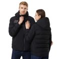 thumbnail image 3 of WRKEKC Heated Jacket 4-Zone Warming USB-Powered 3-Level Temperature Control Winter Coat with Hood for Ski Snowboard and Cold Weather Commute Black XL, 3 of 7