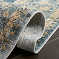 thumbnail image 5 of Safavieh Valencia Leyla Medallion Polyester Area Rug, Blue/Gold, 8' x 10', 5 of 11
