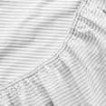 thumbnail image 6 of Mainstays 4-Piece 300 Thread Count Gray Stripe Cotton Blend Percale Bed Sheet Set, Full, 6 of 10