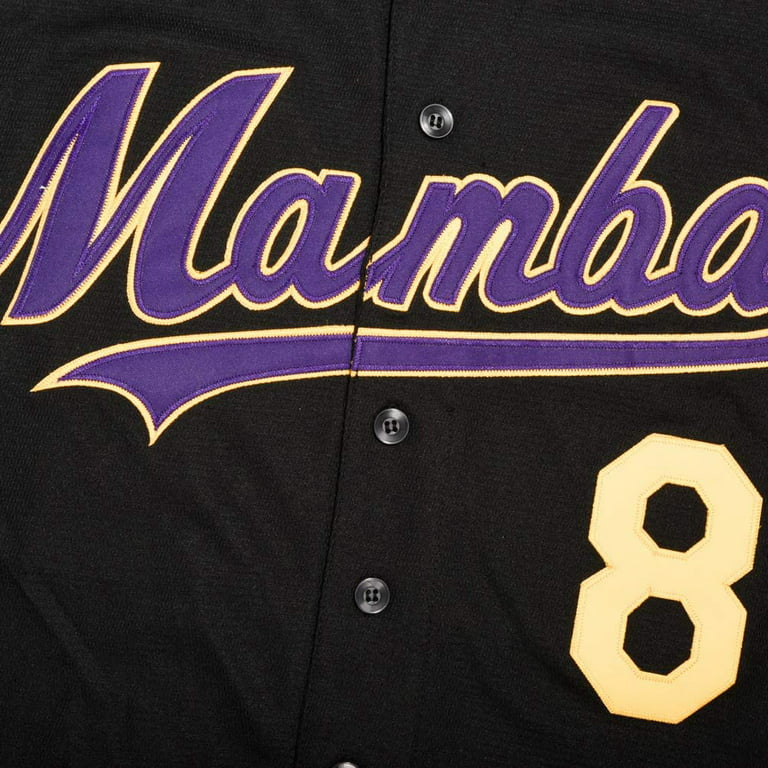 Personalized Men's Baseball Jeresy #8#24 Mamba Jersey Shirts