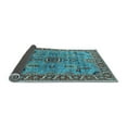 thumbnail image 2 of Ahgly Company Indoor Round Oriental Light Blue Industrial Area Rugs, 7' Round, 2 of 4