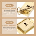 thumbnail image 4 of File Cabinet Lock Brass Drawer Lock Homeowners Furniture Installation Security 1Pack, 4 of 4