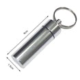 thumbnail image 3 of YAOMOBB Emergency Tablet Storage Box Portable Sealed Jar Keychain with Screw Lid Aluminum Alloy Waterproof Mini Tablet Storage Bottle, 3 of 7