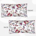 Red Blue Paisley King Pillow Cases, Soft King Size Pillow Cases