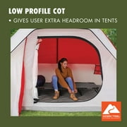 Ozark Trail Camping Folding with Easy Setup Cot, Gray, Adult,75.6in x 25 in x 8.46in, Polyester