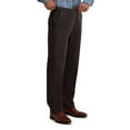 thumbnail image 6 of Men's Haggar Iron Free Premium Khaki Classic-Fit Flat Front Hidden Comfort Waistband Casual Pant Dark Gray, 6 of 6