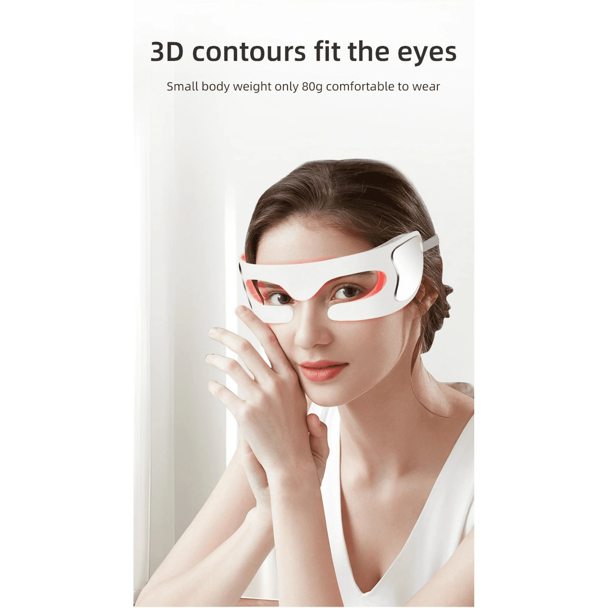 Vibrating Red Light Eye Massager for Soothing and Refreshing the Eye Area