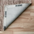 thumbnail image 6 of LR Home Carrie Beaux Brown & Red Modern Grid Wool Area Rug, 9' x 12', 6 of 8