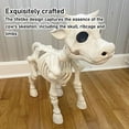 thumbnail image 3 of Statue de Squelette de Vache, Décoration de Squelette de Vache en Résine Fait Main Imperméable Innovant pour Jardin pour Patio, 3 of 7