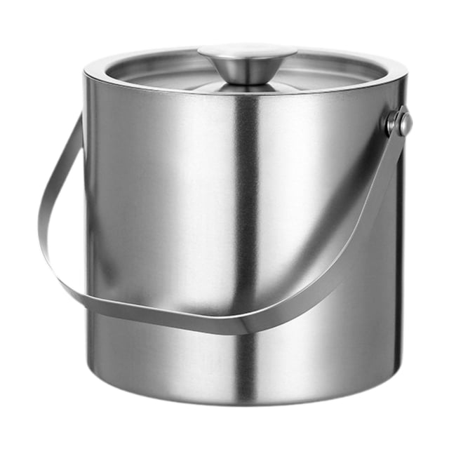 Cubo de hielo para bebidas, contenedor de enfriamiento portátil con clip, cubo para champán 3L