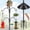 94'' Pole&Baffle, variant on Smart Bird Feeder Pole 1-Inch Dia 79 Inch Bluebird House Pole for Outdoors Weather Station Heavy Duty Metal Mounting Kit Adjustable Bird Feeder Stand Black