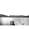 thumbnail image 3 of Nalbandian, Nish 24x19 Black Modern Framed Museum Art Print Titled - Lake with Dock, 3 of 5
