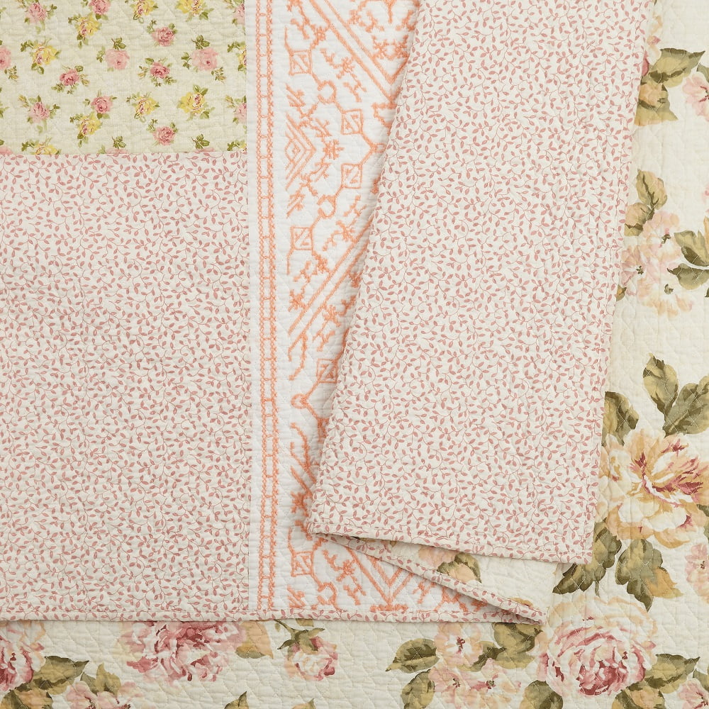Mary Jane Farm Sweet Blossoms Pattern Cotton Quilt, King