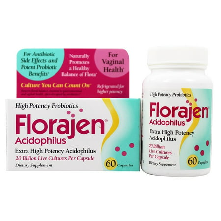 Florajen Florajen Acidophilus Probiotic Capsules, 60 (The Best Acidophilus Pills)